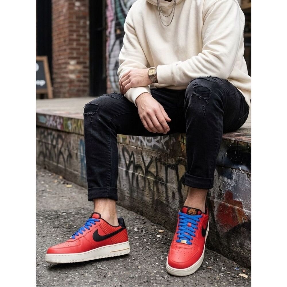 Nike Air Force 1 World Basketball Barcelona 2012 Red & Blue Men’s Size 9.5